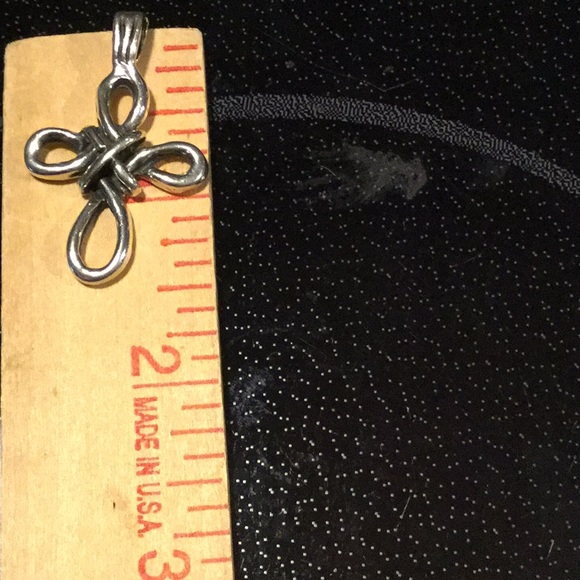 Silver Knot Cross 925 MEXiCO 18 “ Sterling Chain - Picture 7 of 8